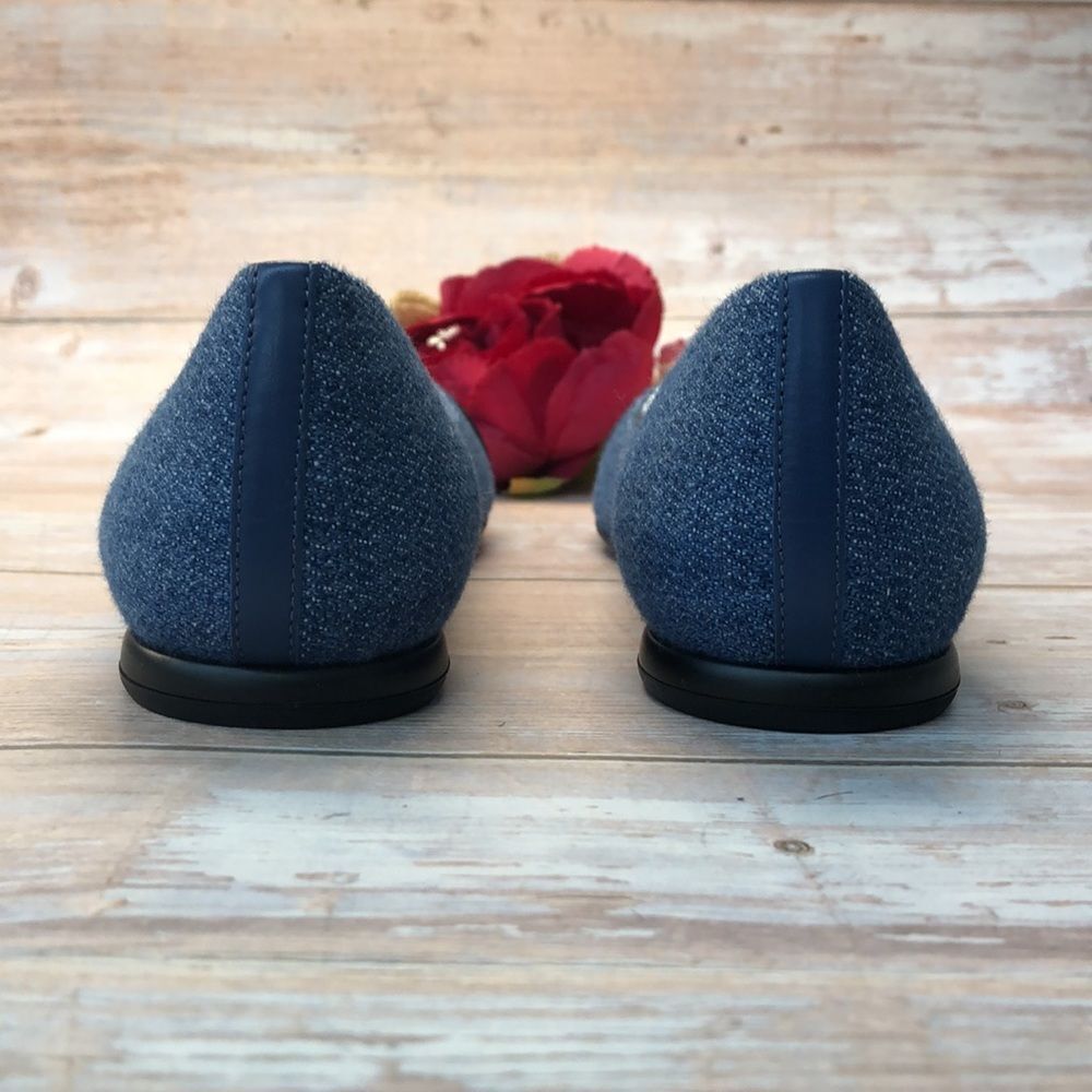 Taryn Rose Blue Rosa Flats 8.5M - Picture 6 of 8